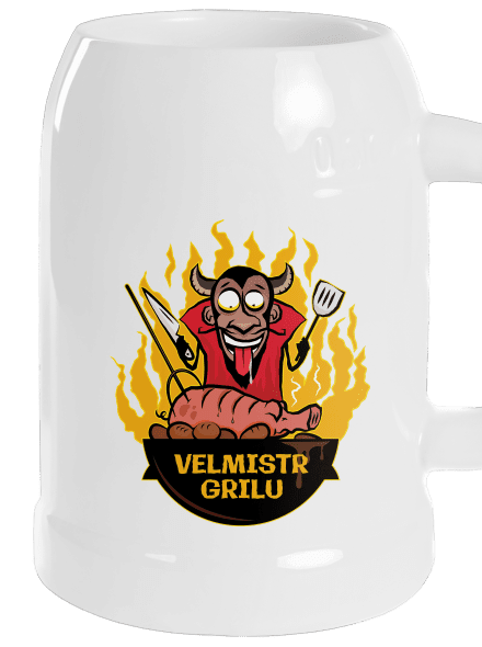 Velmistr grilu půllitr White