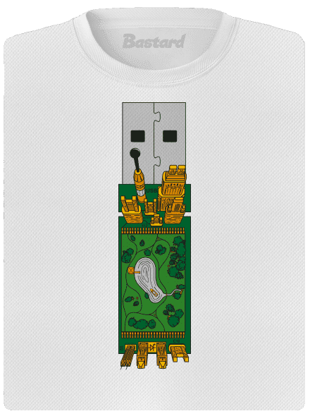 USB city dámské sportovní tričko White