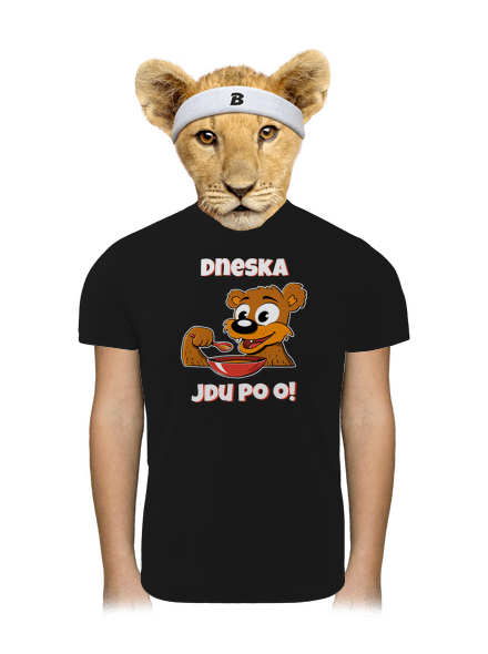 Dneska jdu po o dětské sportovní tričko Black