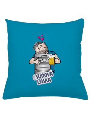 Osudová láska polštář Blue Turquoise