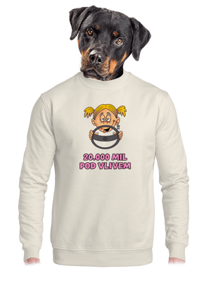 unisex mikina bez kapuce