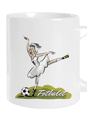 Fotbalet velký hrnek White