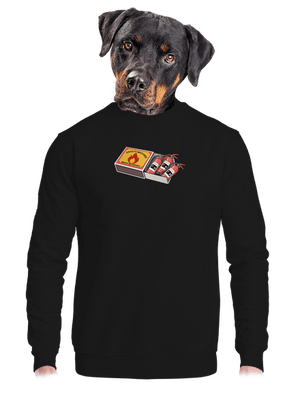 unisex mikina bez kapuce