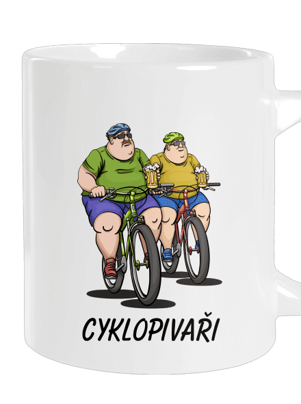 Cyklopivaři velký hrnek White