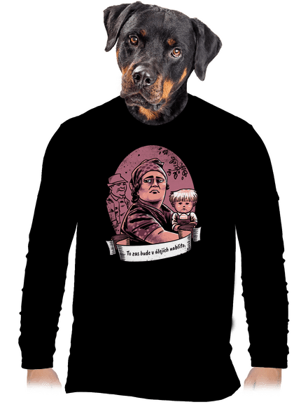 B14: Slavnosti sněženek pánské dlouhý rukáv Black