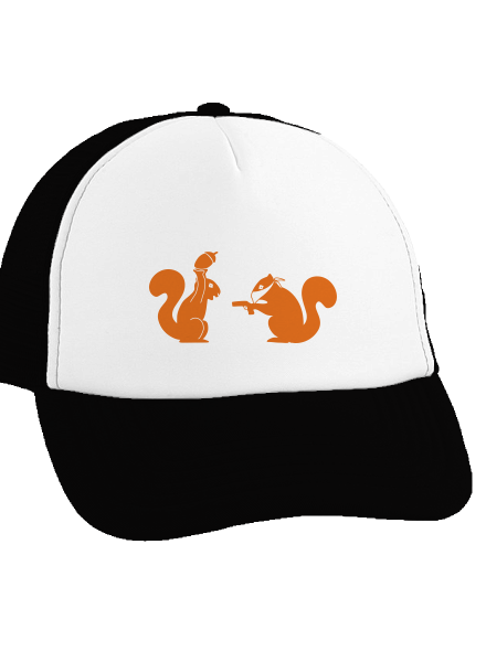 Veverky kšiltovka truckerka Black cap