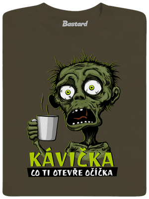 Zombie kávička pánské dlouhý rukáv Urban Khaki