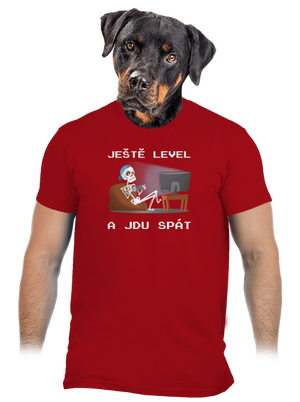 Ještě level pánské tričko Red
