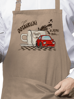 Dotankuju a jedu zástěra Rope