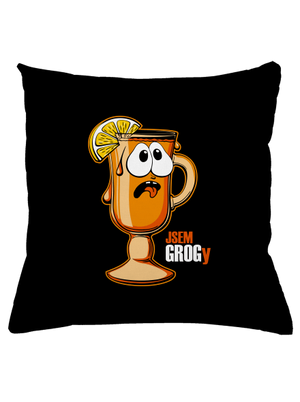 Jsem grogy polštář Black