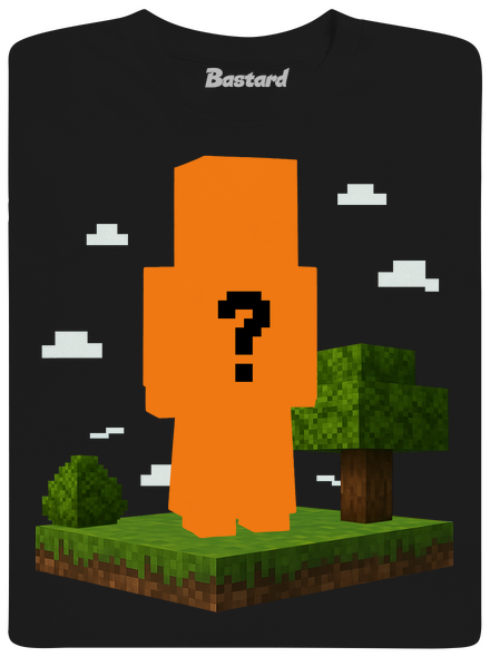 Minecraft z vlastní fotky dětské tričko Black