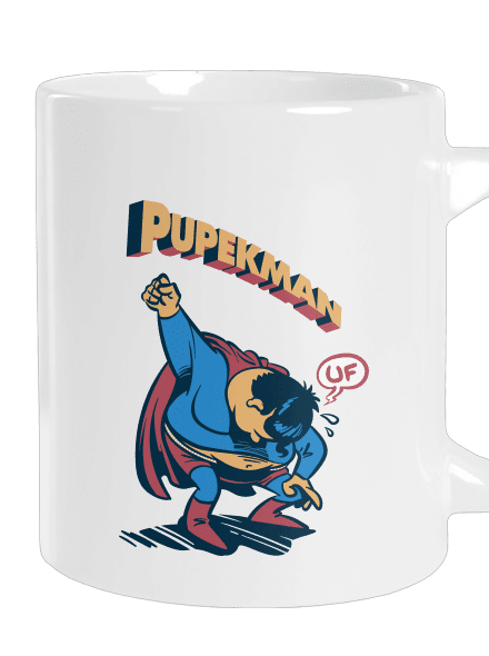 Pupekman velký hrnek White