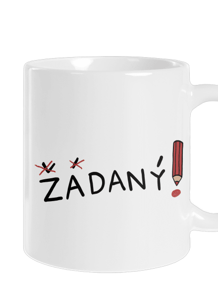 Zadaný a zadaná klasický hrnek White