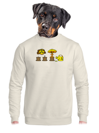 unisex mikina bez kapuce