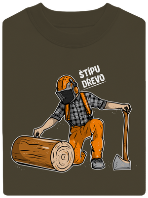 Dřevorubec unisex mikina bez kapuce Urban Khaki