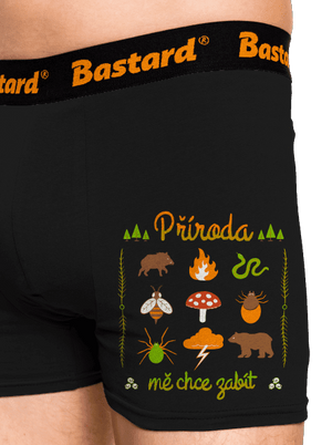 Příroda mě chce zabít boxerky Black