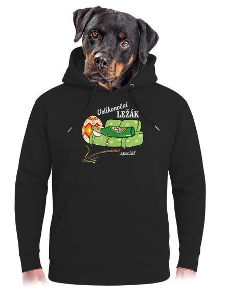 Velikonoční ležák unisex mikina premium Dark Black
