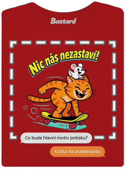 Vlastní AI obrázek dámské tričko Red Mal