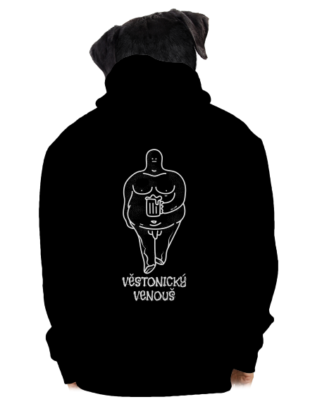 Věstonický Venouš pánská mikina na zip Black