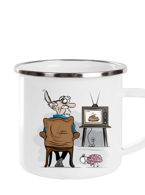 TV News plecháček White