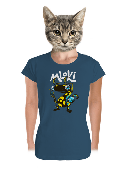mLoki dámské tričko premium Petrol Blue