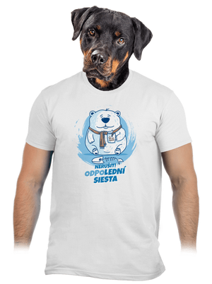 Odpolední siesta pánské tričko White