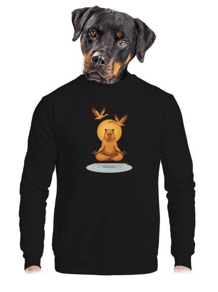 Jsem v zenu unisex mikina bez kapuce Black