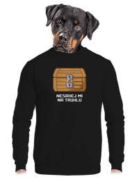 unisex mikina bez kapuce