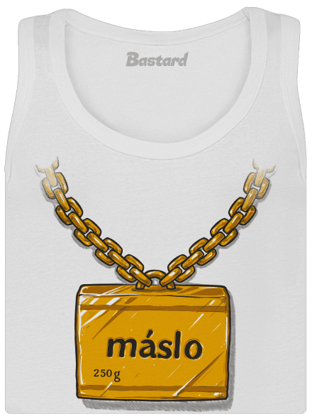 Máslo dámské tílko klasické White
