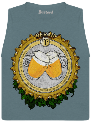 Pivní horoskop: Beran dámské tílko volné Heather Deep Teal