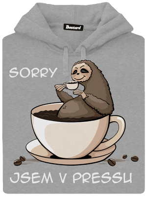 V pressu pánská mikina klokanka Light Melange