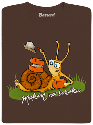 Makám na baráku pánské tričko Brown