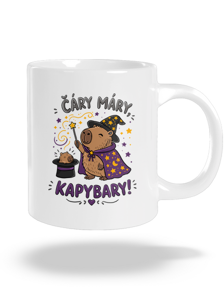 Čáry máry kapybary velký hrnek White