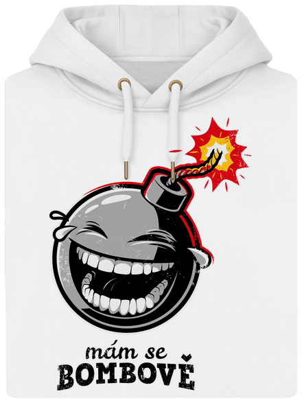 Mám se bombově unisex mikina premium Snowwhite