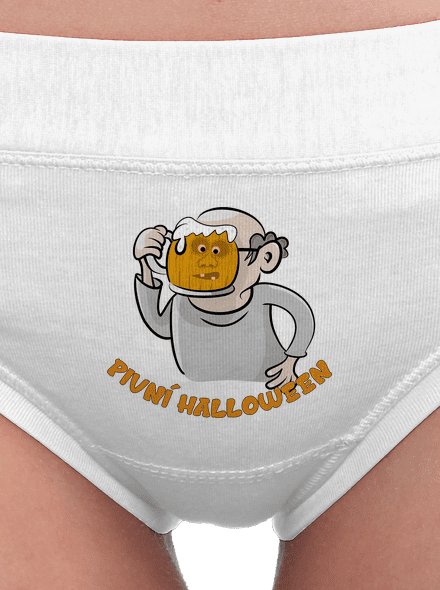 Pivní Halloween dámské kalhotky White