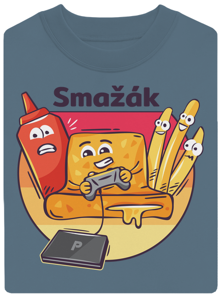 Smažák unisex mikina bez kapuce Nordic Blue