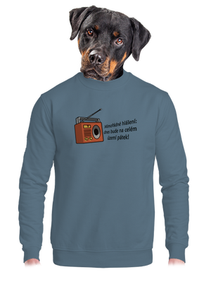 unisex mikina bez kapuce