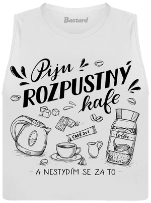 B12: Piju rozpustný dámské tílko volné White