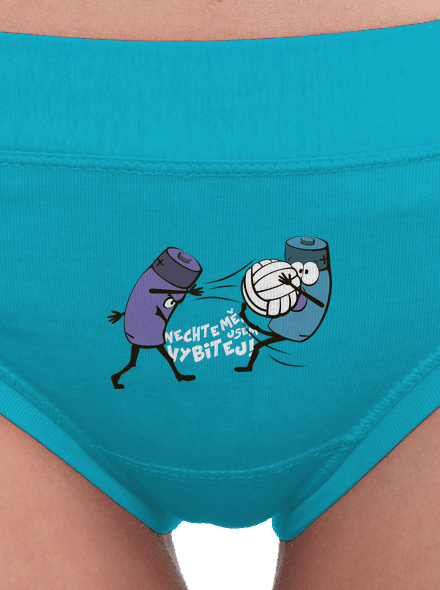 Vybitej dámské kalhotky Turquoise