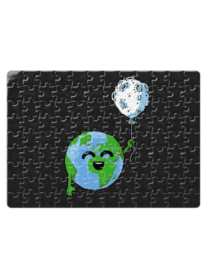 Balónek puzzle White