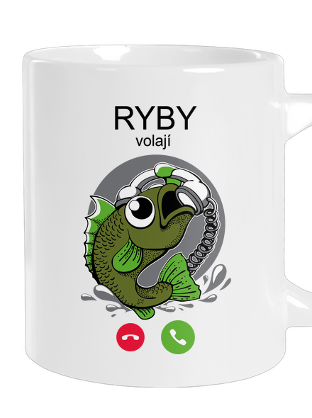 Ryby volají velký hrnek White