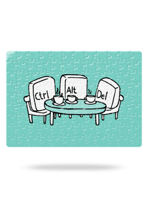 Nerozluční kamarádi puzzle White