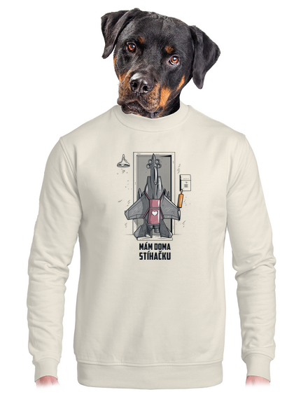 Stíhačka unisex mikina bez kapuce Off White