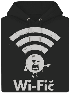 Wifič unisex mikina premium Dark Black
