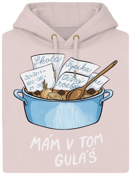 Mám v tom guláš unisex mikina premium Rose Chalk
