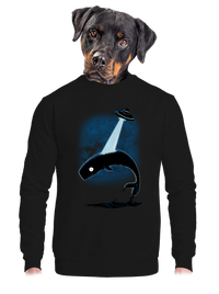 unisex mikina bez kapuce