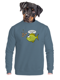 unisex mikina bez kapuce