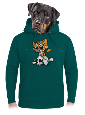 Tygřík unisex mikina premium Emerald Green