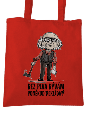 Neklidný bez piva taška Bright Red