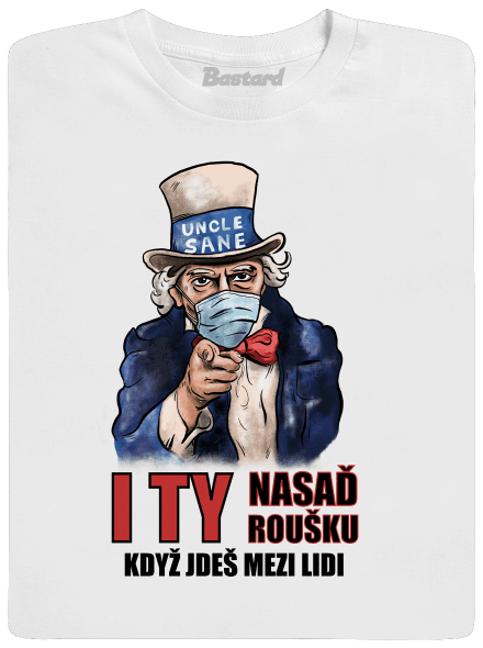 Nasaď roušku pánské dlouhý rukáv White